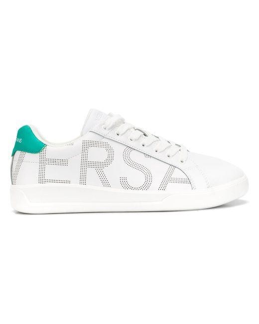 Versace Jeans dotted logo print low-top sneakers