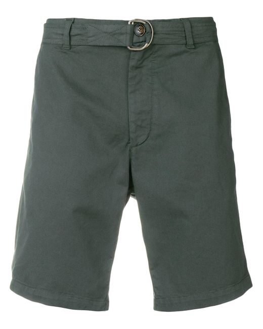 Eleventy D-ring buckle belt shorts