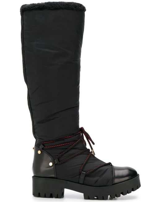 Emporio Armani ridged sole boots
