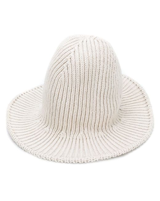 AMI Alexandre Mattiussi Rib-Knitted Bucket Hat