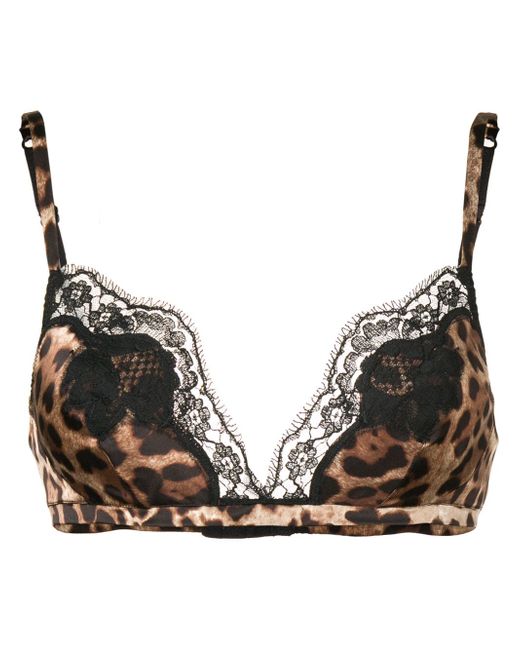 Dolce & Gabbana leopard print bra