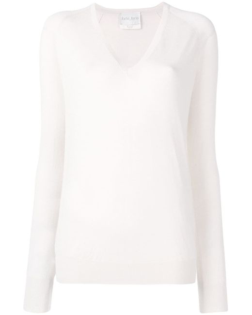 Forte-Forte white knitted sweater