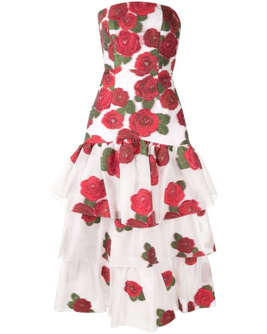 Bambah Roses ruffle dress