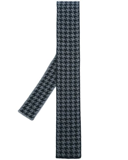 Eleventy houndstooth knitted tie