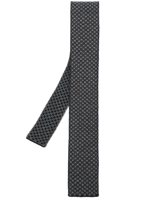 Eleventy square pattern knitted tie