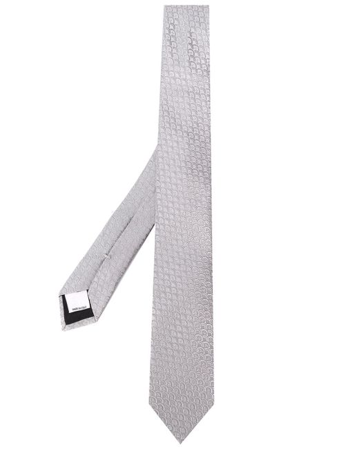 Valentino scalloped jacquard tie