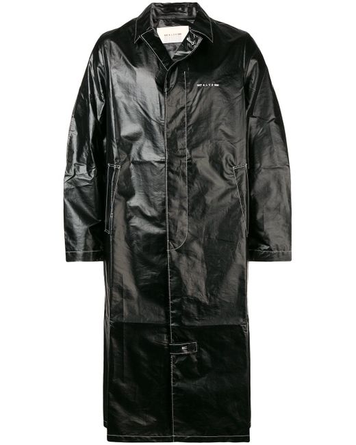 1017 Alyx 9Sm metallic trench coat