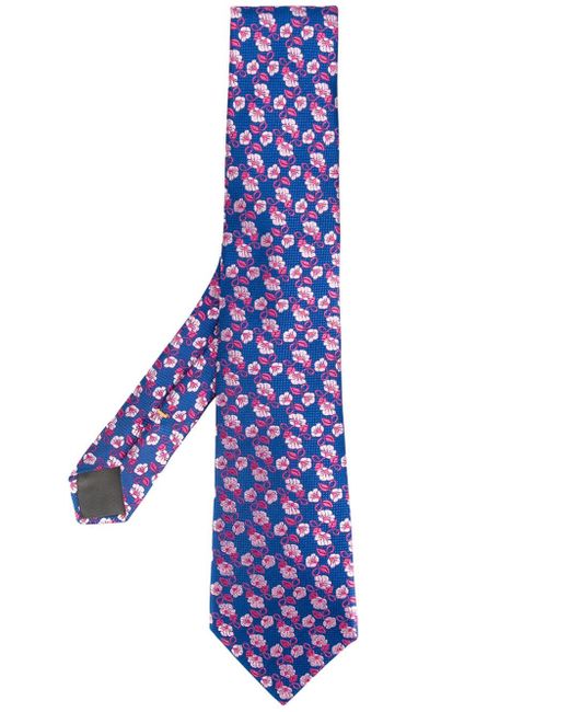 Canali floral print tie
