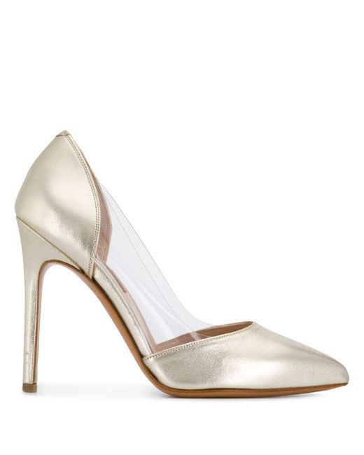 Albano metallic pointed pumps