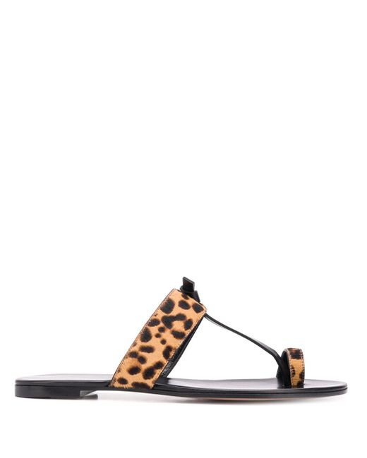 Gianvito Rossi leopard print sandals