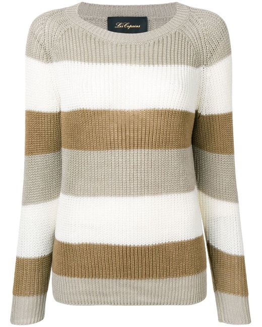 Les Copains striped knitted sweater