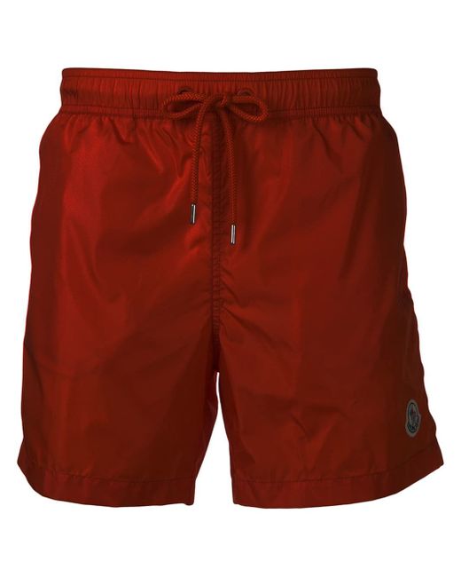 Moncler logo patch swimming trunks