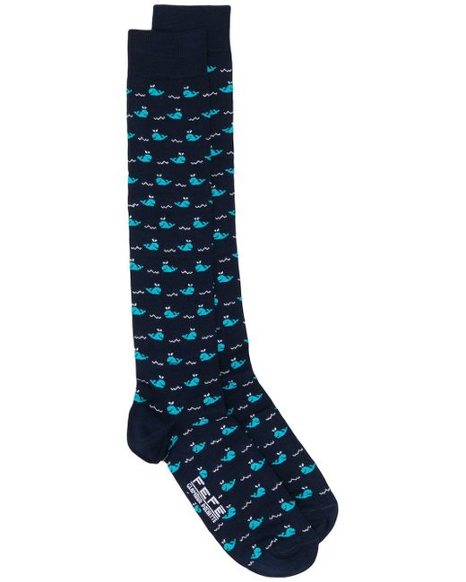 Fefè whale pattern socks
