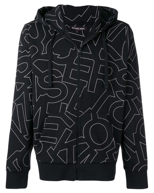 Michael Michael Kors logo pattern bomber jacket