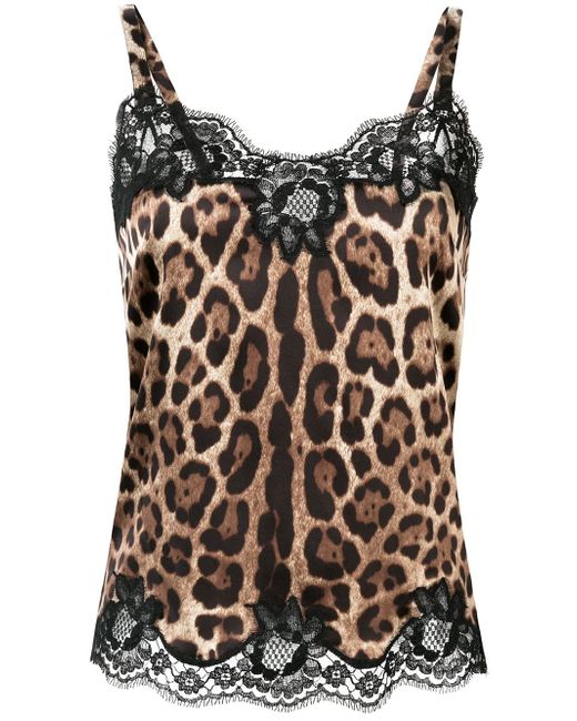 Dolce & Gabbana leopard print cami