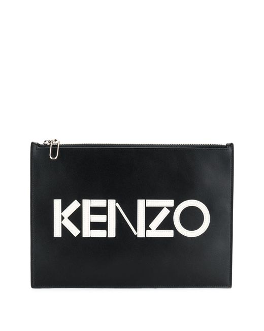 Kenzo logo plaque clutch bag