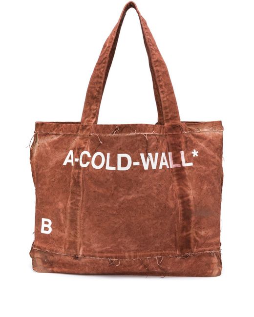 A-Cold-Wall distressed printed tote