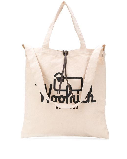 Woolrich logo print shopper tote
