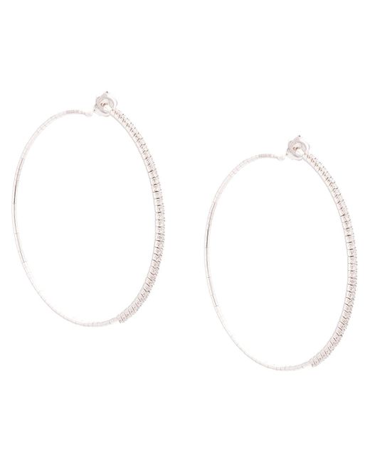 Mattia Cielo 18kt white diamond dangle earrings
