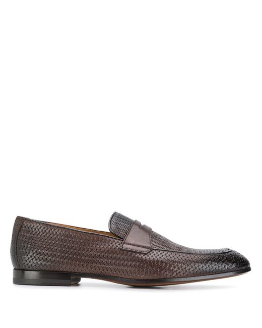 Doucal's woven effect loafers
