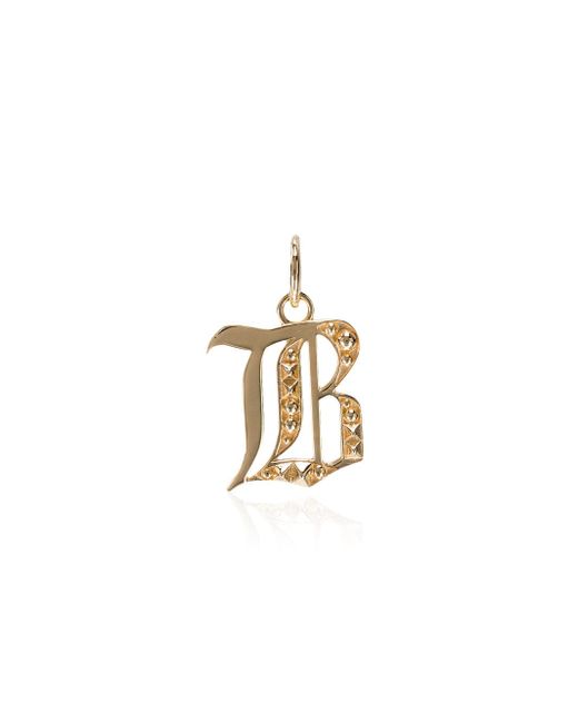 Foundrae initial charm necklace