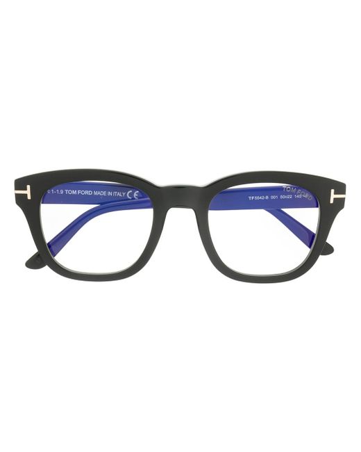 Tom Ford blue block soft square glasses