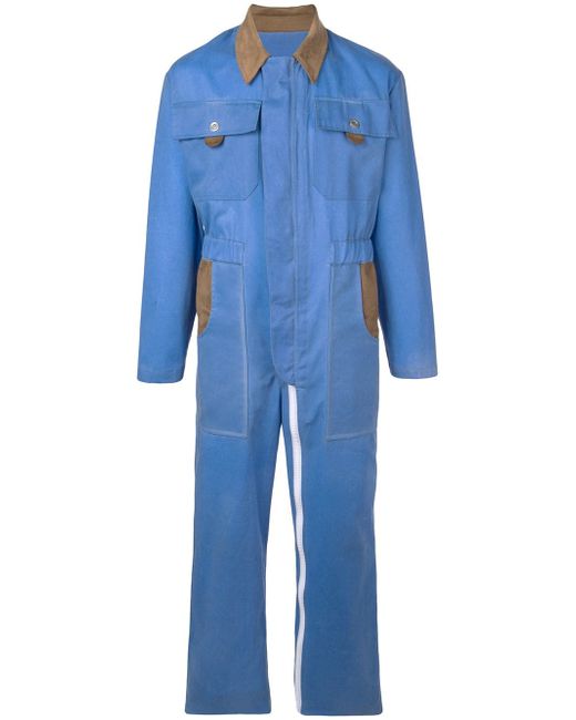 Mackintosh 0004 paneled zip detail boiler suit