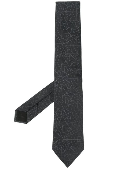 Emporio Armani geometric print tie