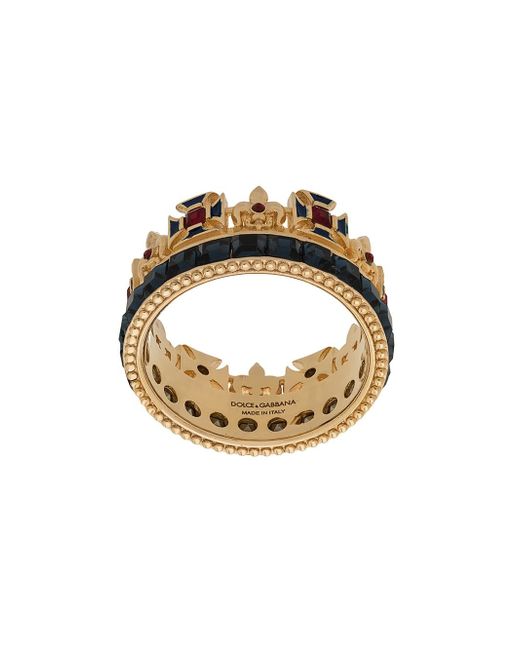 Dolce & Gabbana crystal crown ring