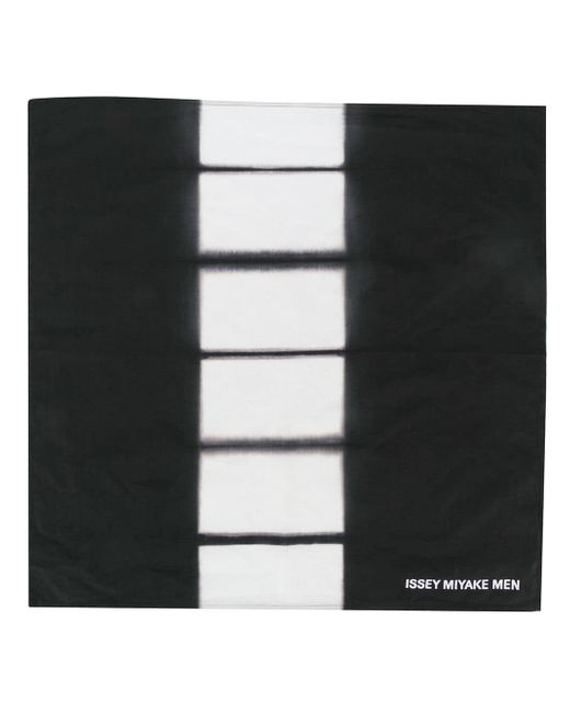 Issey Miyake rectangle pattern scarf