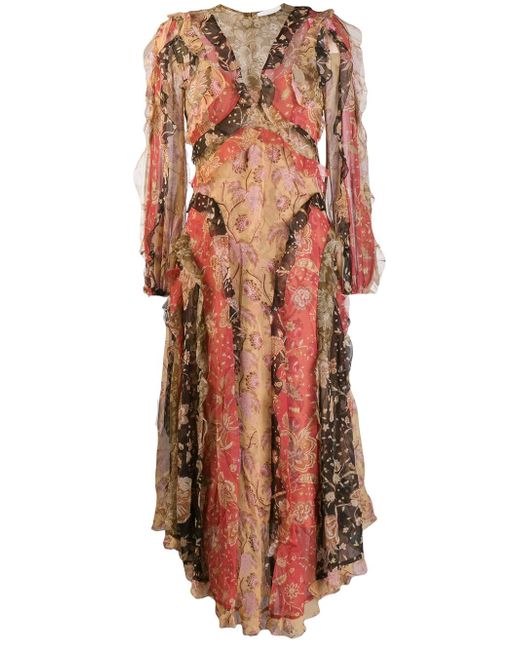 Zimmermann floral patchwork dress