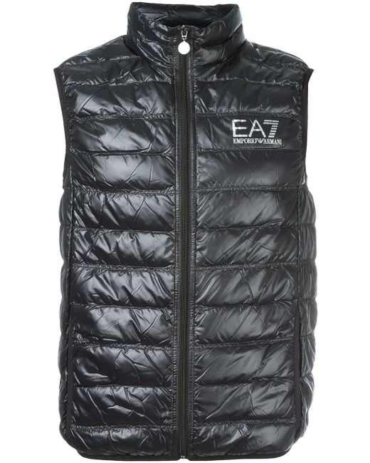 Ea7 sleeveless zip up jacket