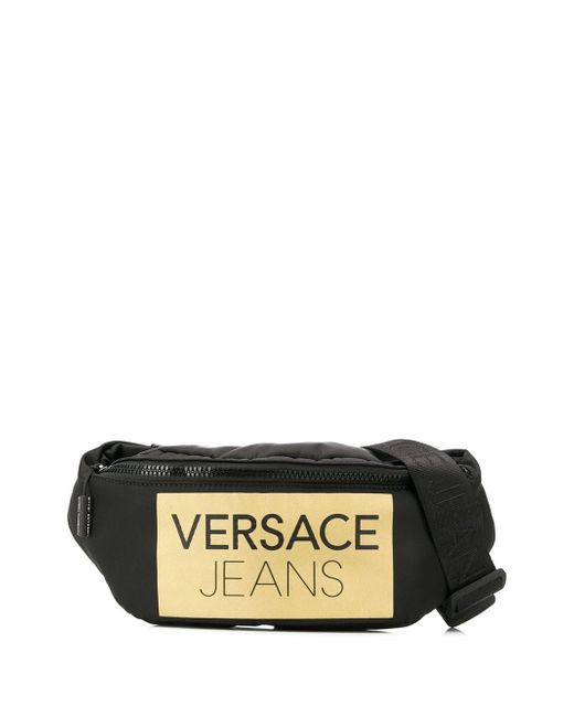 Versace Jeans logo zipped belt bag