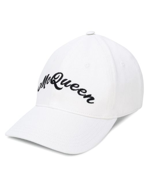 Alexander McQueen logo embroidered baseball hat