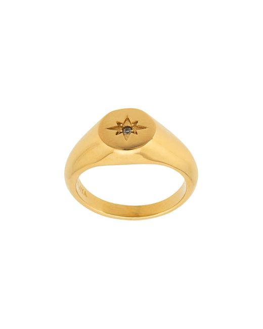 Nialaya Jewelry Skyfall Mini Starburst ring