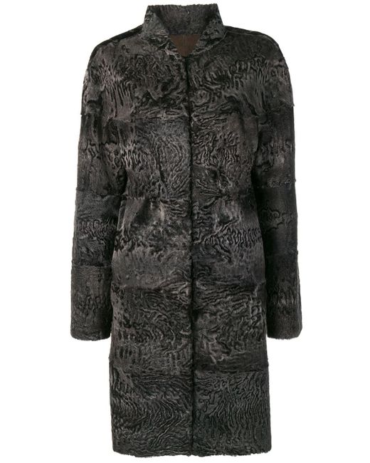 Liska Beatrice fur trimmed coat