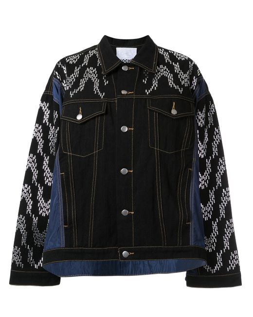 Koché oversized embellished denim jacket