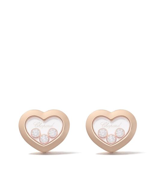 Chopard 18kt Happy Diamonds Icons ear pins