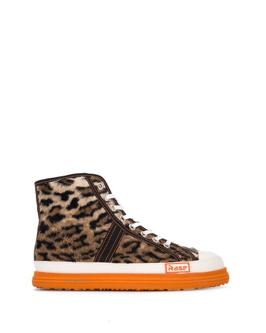 Martine Rose leopard print high top sneakers