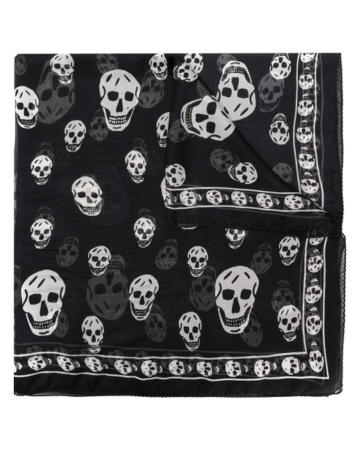 Alexander McQueen skull motif scarf