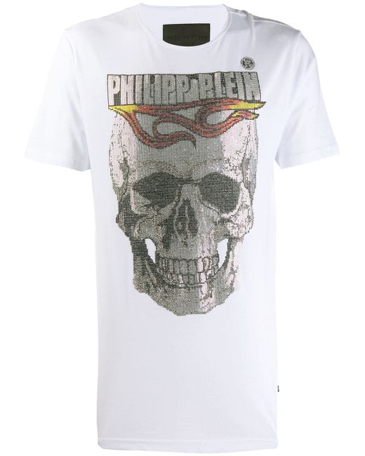 Philipp Plein round neck flame T-shirt