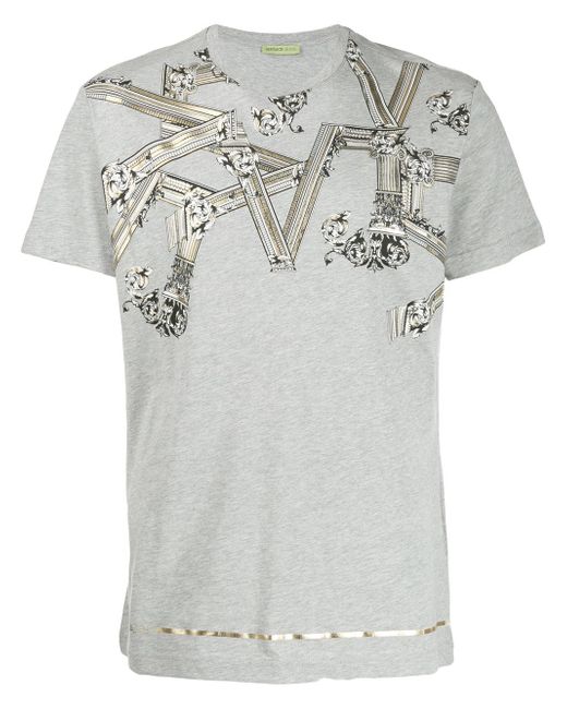 Versace Jeans metallic print T-shirt