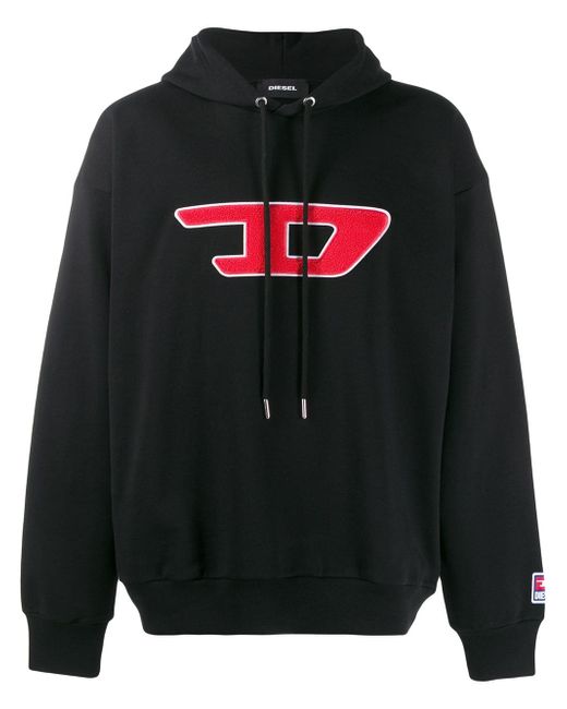 Diesel D logo hoodie