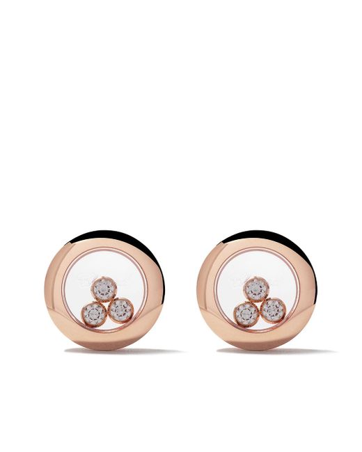 Chopard 18kt Happy Diamonds Icons ear pins