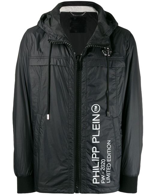 Philipp Plein hooded logo jacket