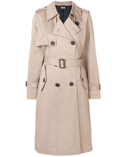 Miu Miu double breasted trench coat