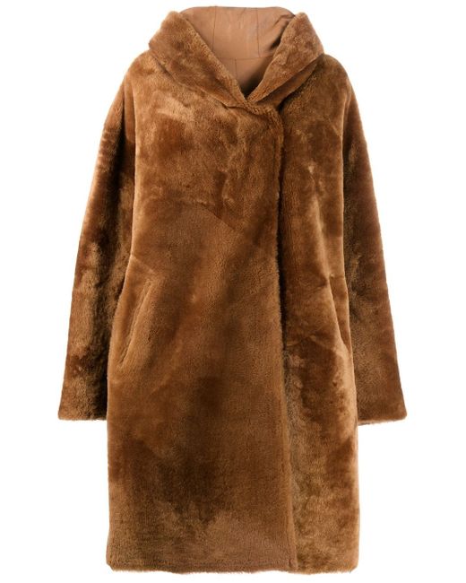 Liska Chiron reversible oversized coat