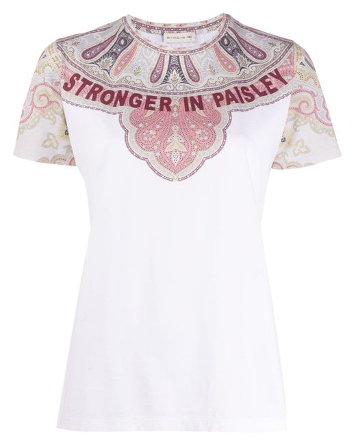 Etro Stronger In Paisley T-shirt