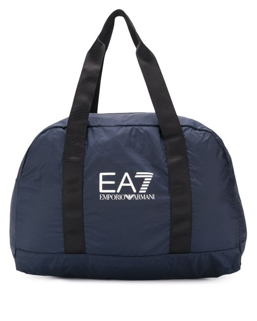 Ea7 logo tote bag