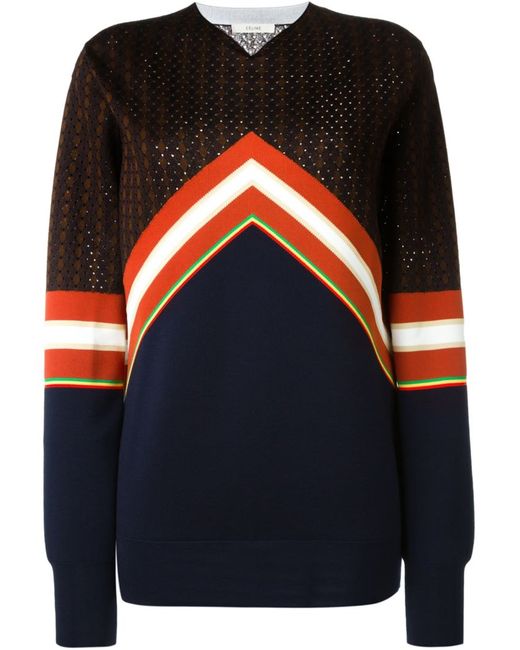 Celine striped jacquard sweater